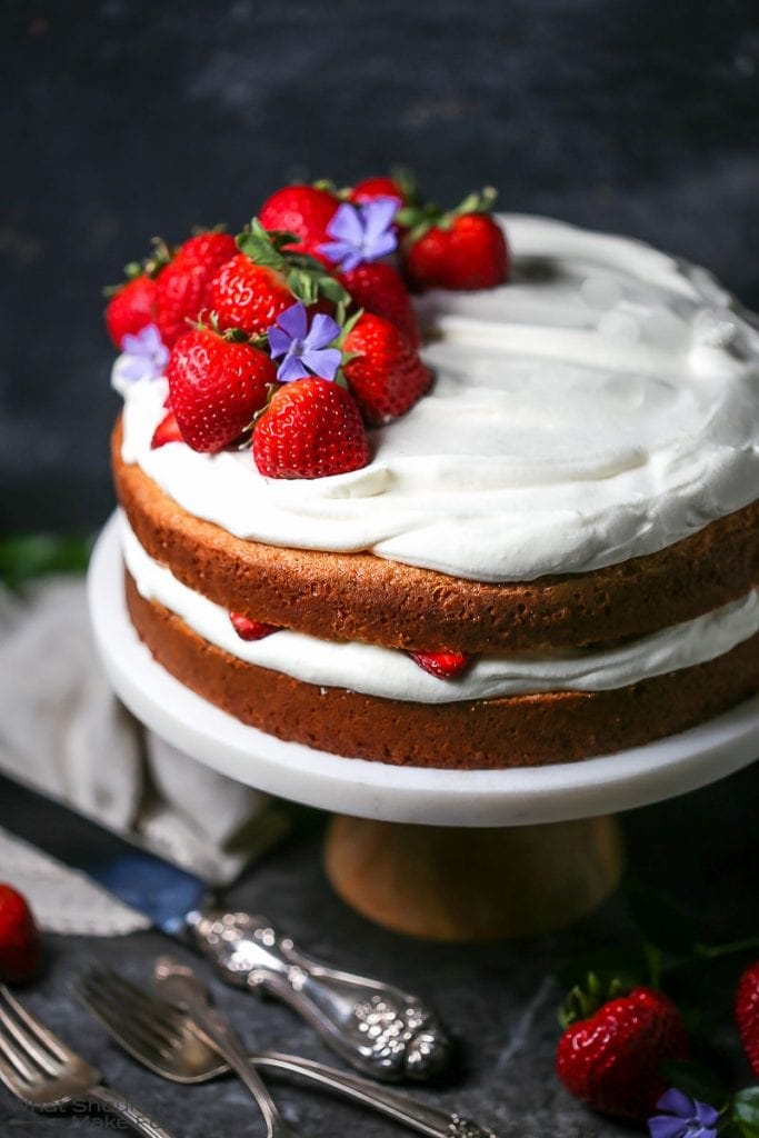Strawberry and Whipped Cream Cake What Should I Make For&hellip;